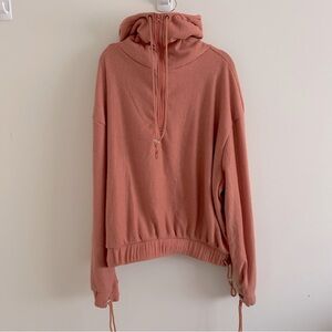 Laina Rauma Women's oversized size M copper rose Pink Hoodie EUC!